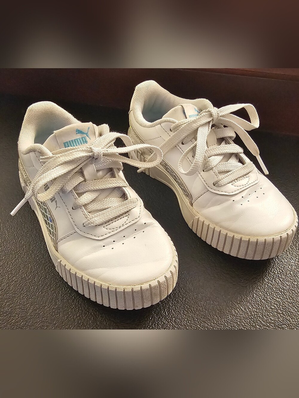 Girls PUMA Carina 2.0 Mermaid PS Tennis Shoes Sneakers Size 13C